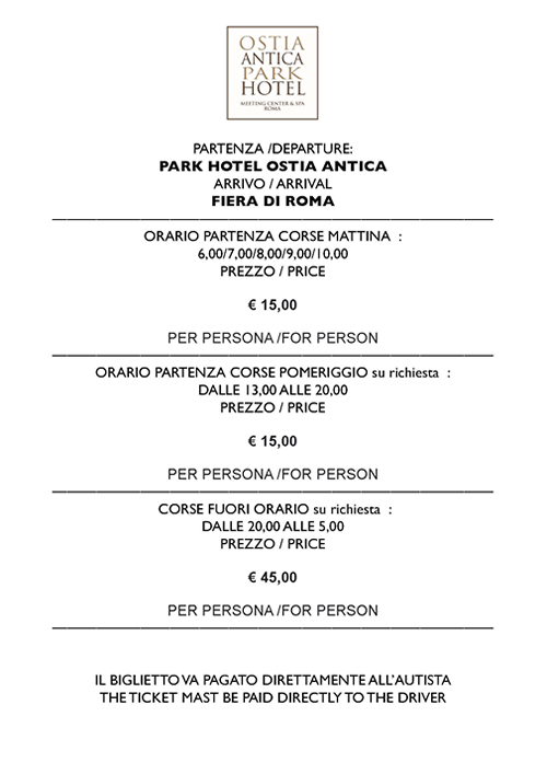 Servizio Navetta